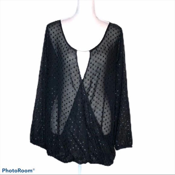 Lane Bryant Semi-Sheer blouse - Picture 1 of 6